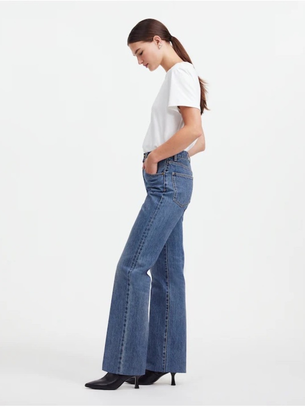 Madewell Alexa Dream Jean Classic High-Rise Wide-Leg Women's Jeans in Blue